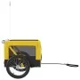 Remolque bicicleta mascotas hierro tela Oxford amarillo negro de vidaXL, Cochecitos para mascotas - Ref: Foro24-93924, Precio...