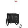 Haustier-Fahrradanhänger, Eisen-Oxford-Stoff, Schwarz von vidaXL, Kinderwagen für Haustiere - Ref: Foro24-93926, Preis: 115,1...
