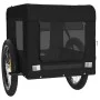 Remolque de bicicleta mascotas hierro tela Oxford negro de vidaXL, Cochecitos para mascotas - Ref: Foro24-93926, Precio: 113,...