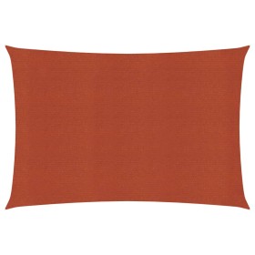 Toldo de vela HDPE terracota 160 g/m² 5x7 m de vidaXL, Sombrillas - Ref: Foro24-311357, Precio: 70,49 €, Descuento: %