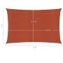 Terracotta HDPE sail awning 160 g/m² 5x7 m by vidaXL, Umbrellas - Ref: Foro24-311357, Price: 69,76 €, Discount: %