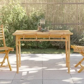 Bamboo garden dining table 110x55x75 cm by vidaXL, Garden tables - Ref: Foro24-368031, Price: 103,19 €, Discount: %