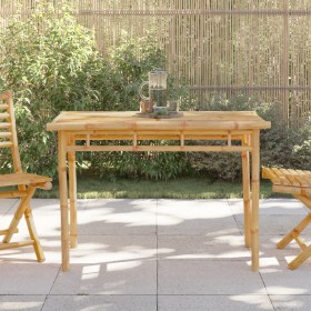 Mesa de comedor de jardín bambú 110x55x75 cm de vidaXL, Mesas de jardín - Ref: Foro24-368031, Precio: 105,20 €, Descuento: %
