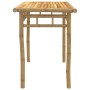 Mesa de comedor de jardín bambú 110x55x75 cm de vidaXL, Mesas de jardín - Ref: Foro24-368031, Precio: 105,20 €, Descuento: %