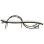 Lounger with brown synthetic rattan cushion 60x199x42 cm by vidaXL, Loungers - Ref: Foro24-368258, Price: 162,39 €, Discount: %