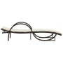 Tumbona con cojín ratán sintético marrón 60x199x42 cm de vidaXL, Tumbonas - Ref: Foro24-368258, Precio: 143,91 €, Descuento: %