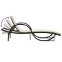 Lounger with brown synthetic rattan cushion 60x199x42 cm by vidaXL, Loungers - Ref: Foro24-368258, Price: 162,39 €, Discount: %