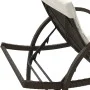 Lounger with brown synthetic rattan cushion 60x199x42 cm by vidaXL, Loungers - Ref: Foro24-368258, Price: 162,39 €, Discount: %