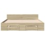 Cama con cajones madera de ingeniería roble Sonoma 120x190 cm de vidaXL, Camas y somieres - Ref: Foro24-3280778, Precio: 148,...