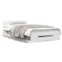 Cama con cajón madera de ingeniería blanco 100x200 cm de vidaXL, Camas y somieres - Ref: Foro24-3280790, Precio: 137,54 €, De...