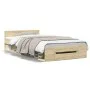Cama con cajón madera ingeniería roble Sonoma 90x200 cm de vidaXL, Camas y somieres - Ref: Foro24-3280799, Precio: 129,05 €, ...