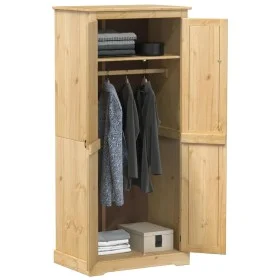 Corona Kleiderschrank aus massivem Kiefernholz 76x50x170 cm von vidaXL, Kleiderschränke - Ref: Foro24-4002769, Preis: 238,90 ...
