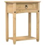Mesa consola Corona madera maciza de pino 55x35x73 cm