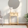 Mesa consola Corona madera maciza de pino 55x35x73 cm