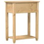 Mesa consola Corona madera maciza de pino 55x35x73 cm