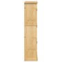 Mueble zapatero Corona madera maciza de pino 99x32x138 cm de vidaXL, Zapateros y organizadores de calzado - Ref: Foro24-40027...