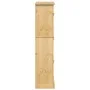 Mueble zapatero Corona madera maciza de pino 99x32x138 cm de vidaXL, Zapateros y organizadores de calzado - Ref: Foro24-40027...