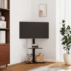 Eck-TV-Schrank 2 Ebenen für 32-65 Zoll schwarz von vidaXL, Monitor- und TV-Ständer - Ref: Foro24-379566, Preis: 81,15 €, Raba...