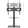 Corner TV cabinet 2 levels for 32-65 inches black by vidaXL, Monitor and TV stands - Ref: Foro24-379566, Price: 82,61 €, Disc...