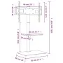 Eck-TV-Schrank 2 Ebenen für 32-65 Zoll schwarz von vidaXL, Monitor- und TV-Ständer - Ref: Foro24-379566, Preis: 82,61 €, Raba...
