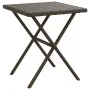 Sun loungers with table 2 units brown synthetic rattan by vidaXL, Loungers - Ref: Foro24-368264, Price: 267,75 €, Discount: %
