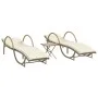 Sun loungers with table 2 units beige synthetic rattan by vidaXL, Loungers - Ref: Foro24-368266, Price: 267,75 €, Discount: %