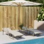 Sun loungers with table 2 units beige synthetic rattan by vidaXL, Loungers - Ref: Foro24-368266, Price: 267,75 €, Discount: %