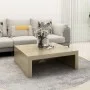 Mesa de centro madera contrachapada roble Sonoma 100x100x35 cm de vidaXL, Mesas de centro - Ref: Foro24-808570, Precio: 61,61...