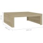 Couchtisch aus Sonoma-Eichensperrholz, 100 x 100 x 35 cm von vidaXL, Couchtisch - Ref: Foro24-808570, Preis: 62,58 €, Rabatt: %