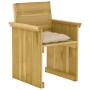 7-piece garden dining table with impregnated pine wood cushions by vidaXL, Garden sets - Ref: Foro24-3065732, Price: 710,25 €...