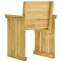 7-piece garden dining table with impregnated pine wood cushions by vidaXL, Garden sets - Ref: Foro24-3065732, Price: 699,10 €...