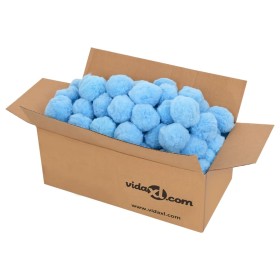 Bolas de filtro de piscina antibacterias polietileno azul 700 g