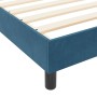 Estructura de cama Azul oscuro 200 x 200 cm Terciopelo