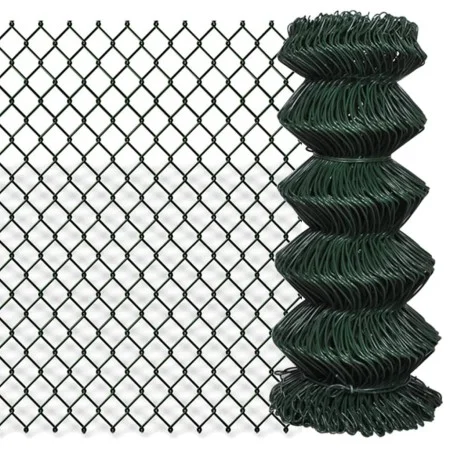Grüner Stahldrahtzaun 0,8x15 m von vidaXL, Zaunpaneele - Ref: Foro24-140343, Preis: 59,65 €, Rabatt: %