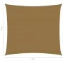 Toldo de vela HDPE gris taupe 160 g/m² 6x6 m de vidaXL, Sombrillas - Ref: Foro24-311389, Precio: 69,38 €, Descuento: %