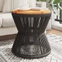 Mitteltisch mit Drahtbasis aus schwarzem Akazienholz Ø 45x44 cm. von vidaXL, Gartentische - Ref: Foro24-365637, Preis: 90,31 ...