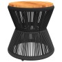 Mitteltisch mit Drahtbasis aus schwarzem Akazienholz Ø 45x44 cm. von vidaXL, Gartentische - Ref: Foro24-365637, Preis: 90,31 ...