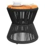 Mesa de centro base de alambre madera acacia negro Ø 45x44 cm by vidaXL, Garden tables - Ref: Foro24-365637, Price: 97,96 €, ...