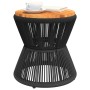 Mitteltisch mit Drahtbasis aus schwarzem Akazienholz Ø 45x44 cm. von vidaXL, Gartentische - Ref: Foro24-365637, Preis: 90,31 ...