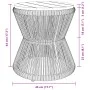 Mesa de centro base de alambre madera acacia negro Ø 45x44 cm by vidaXL, Garden tables - Ref: Foro24-365637, Price: 97,96 €, ...