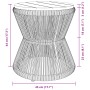 Mitteltisch mit Drahtbasis aus schwarzem Akazienholz Ø 45x44 cm. von vidaXL, Gartentische - Ref: Foro24-365637, Preis: 90,31 ...