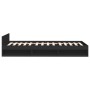 Cama con cajón madera de ingeniería negro 100x200 cm de vidaXL, Camas y somieres - Ref: Foro24-3280791, Precio: 139,02 €, Des...