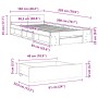 Cama con cajón madera de ingeniería negro 100x200 cm de vidaXL, Camas y somieres - Ref: Foro24-3280791, Precio: 139,02 €, Des...
