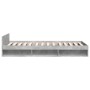 Betongraues Holzwerkstoffbett mit Schublade 100x200 cm von vidaXL, Betten und Lattenroste - Ref: Foro24-3280793, Preis: 133,2...