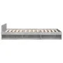 Concrete gray engineered wood bed with drawer 100x200 cm by vidaXL, Beds and slatted bases - Ref: Foro24-3280793, Price: 131,...
