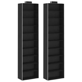 2 Stück Hängeschrank-Organizer mit 10 Ablagen aus Stoff von vidaXL, Kommoden-Organizer und Bar-Kleiderbügel - Ref: Foro24-288...