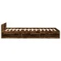 Cama con cajón madera de ingeniería roble ahumado 75x190 cm de vidaXL, Camas y somieres - Ref: Foro24-3280808, Precio: 114,88...