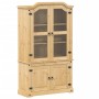 Corona solid pine wood display cabinet 103.5x42x180 cm by vidaXL, Sideboards - Ref: Foro24-4002777, Price: 352,56 €, Discount: %
