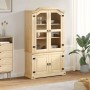 Corona solid pine wood display cabinet 103.5x42x180 cm by vidaXL, Sideboards - Ref: Foro24-4002777, Price: 352,56 €, Discount: %