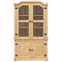 Vitrine mit Vitrine Corona massives Kiefernholz 103,5x42x180 cm von vidaXL, Sideboards - Ref: Foro24-4002777, Preis: 352,56 €...